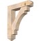 Ekena Millwork Merced Arts and Crafts Smooth Bracket w/ Offset Brace, Douglas Fir, 7 1/2"W x 34"D x 40"H BKT0806X34X40MRC03SDF - alternate 1